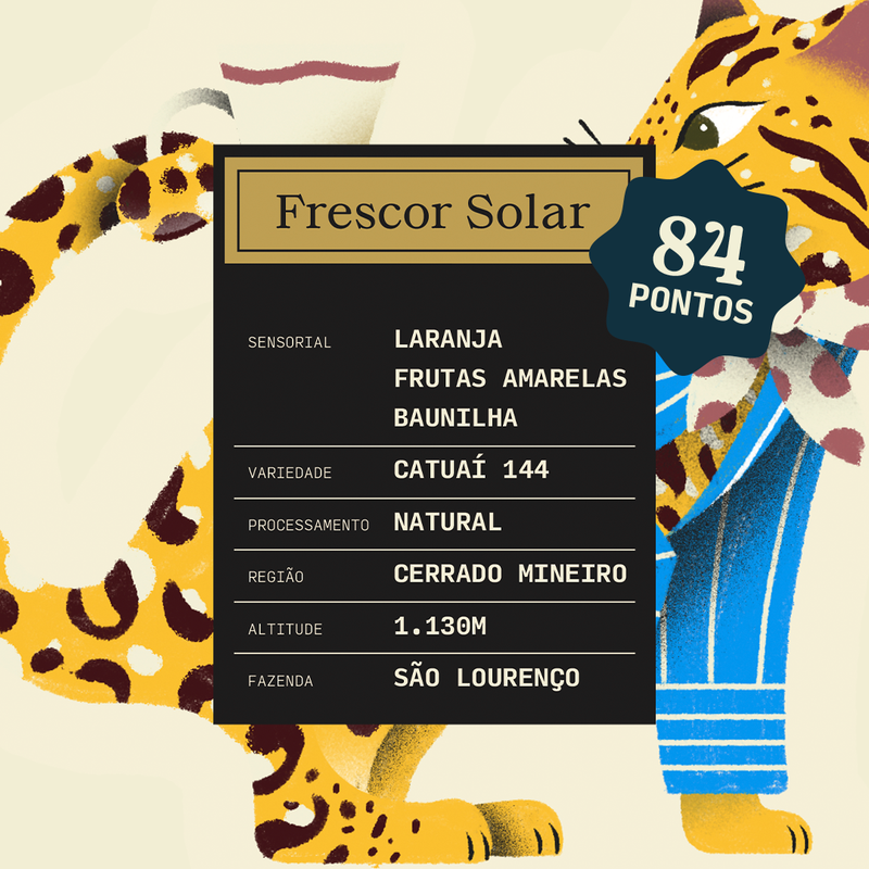 Perfil sensorial do café Frescor Solar