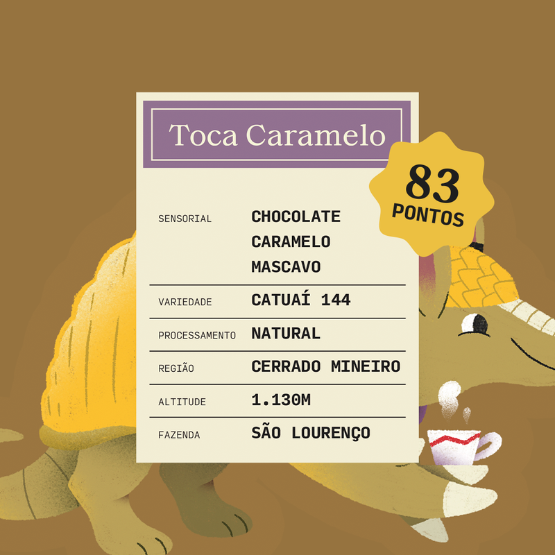 Perfil sensorial do café Toca Caramelo